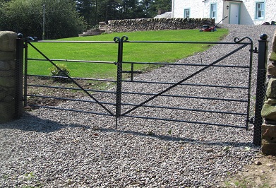Double Gates with straight brace